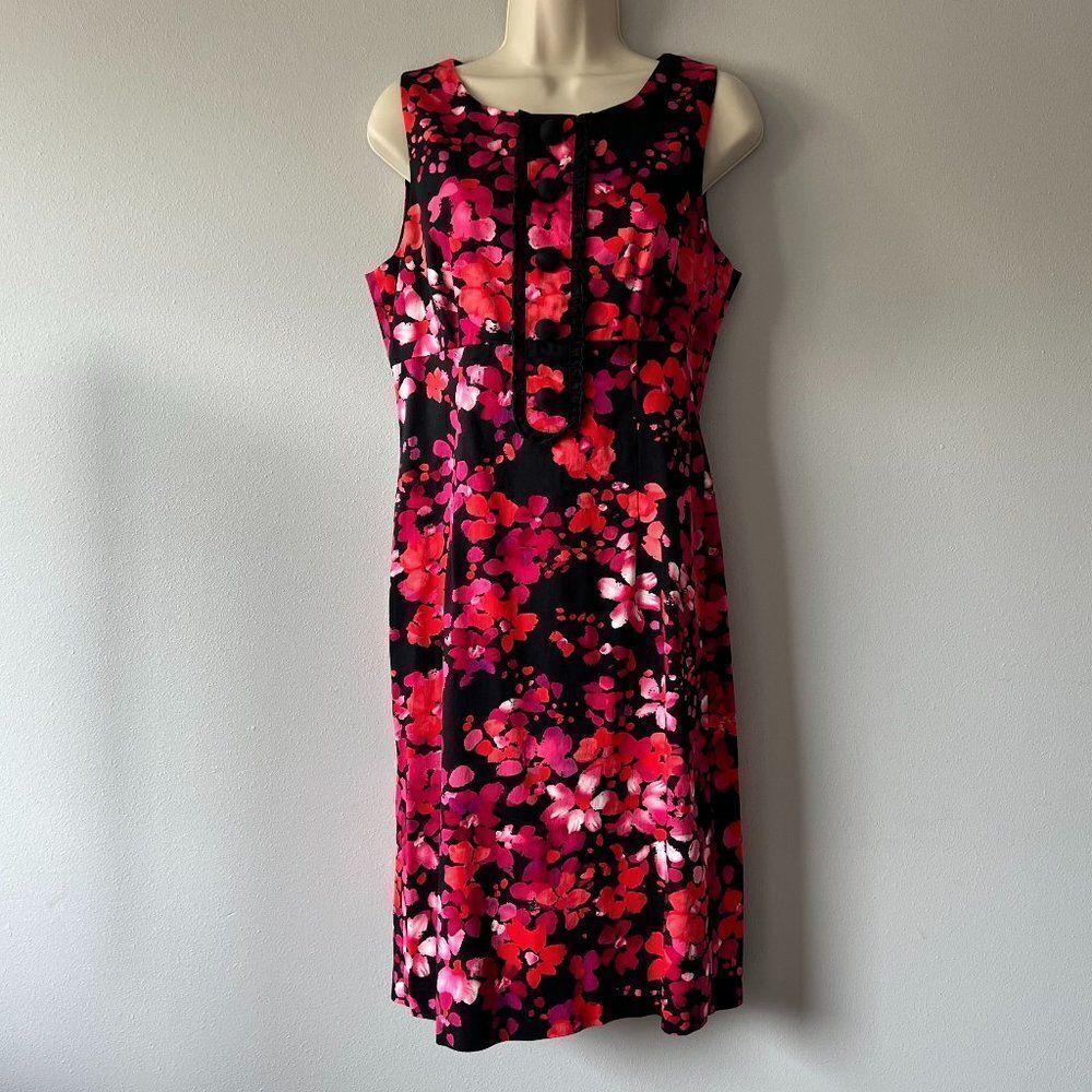 London Times Floral Sleeveless Dress Size 10